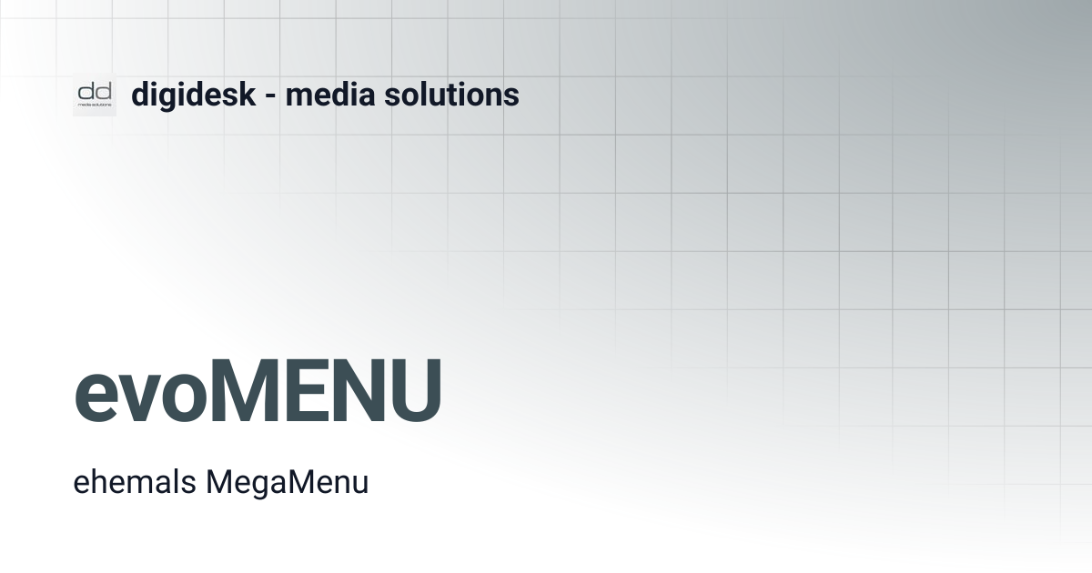 evoMENU | digidesk - media solutions